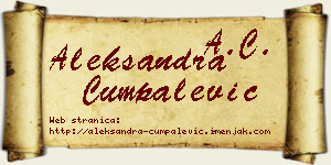 Aleksandra Cumpalević vizit kartica
